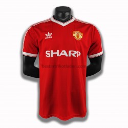 Fußballtrikot Manchester United Retro Heim Trikot Home 1984 für Herren