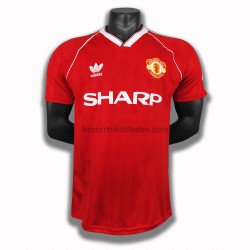 Fußballtrikot Manchester United Retro Heim Trikot Home 1988 für Herren