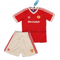 Fußballtrikot Manchester United Retro Kinder-Heim Trikot Home 1984 für Kinder