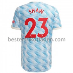 Fußballtrikot Manchester United Shaw 23 Auswärts Trikot Away 2021-2022 für Herren