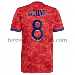 Fußballtrikot Olympique Lyon Houssem Aouar 8 Auswärts Trikot Away 2021-2022 für Herren