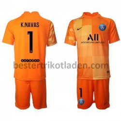 Fußballtrikot Paris Saint-Germain Torwart Keylor Navas 1 Heim Trikot Home 2021-2022 für Kinder