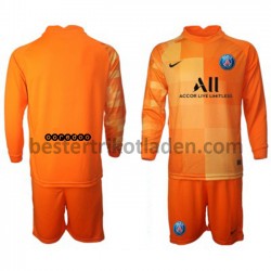 Fußballtrikot Paris Saint-Germain Torwart Heim Trikot Home 2021-2022 Langarm für Kinder