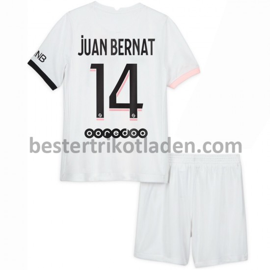 Fußballtrikot Paris Saint-Germain Juan Bernat 14 Auswärts Trikot Away 2021-2022 für Kinder