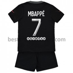 Fußballtrikot Paris Saint-Germain Kylian Mbappé 7 Ausweich Trikot 3rd 2021-2022 für Kinder