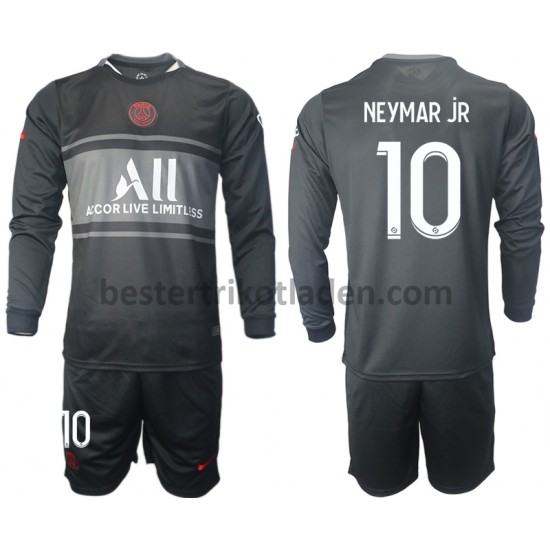 Fußballtrikot Paris Saint-Germain Neymar JR 10 Ausweich Trikot 3rd 2021-2022 Langarm für Kinder
