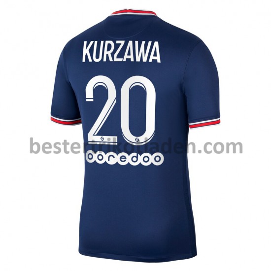 Fußballtrikot Paris Saint-Germain PSG Layvin Kurzawa 20 Heim Trikot Home 2021-2022 für Herren