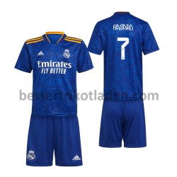 Fußballtrikot Real Madrid Eden Hazard 7 Auswärts Trikot Away 2021-2022 für Kinder