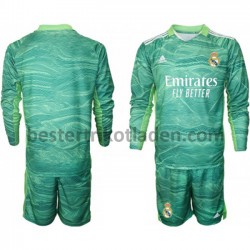 Fußballtrikot Real Madrid Torwart Ausweich Trikot 3rd 2021-2022 Langarm für Kinder