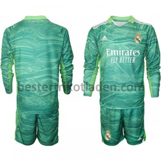 Fußballtrikot Real Madrid Torwart Ausweich Trikot 3rd 2021-2022 Langarm für Kinder