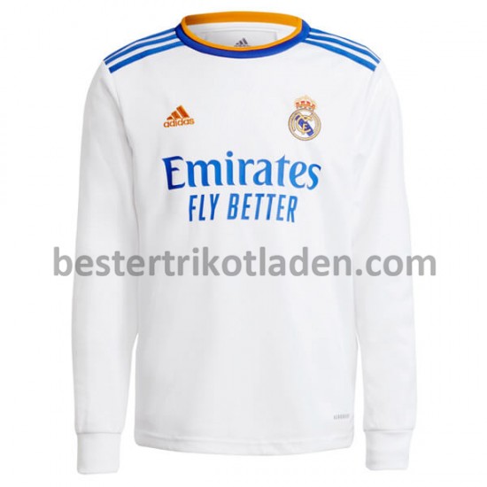 Fußballtrikot Real Madrid Heim Trikot Home 2021-2022 Langarm für Herren