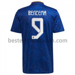 Fußballtrikot Real Madrid Karim Benzema 9 Auswärts Trikot Away 2021-2022 für Herren