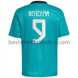 Fußballtrikot Real Madrid Karim Benzema 9 Ausweich Trikot 3rd 2021-2022 für Herren