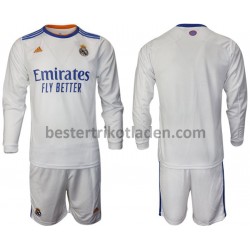 Fußballtrikot Real Madrid Heim Trikot Home 2021-2022 Langarm für Kinder