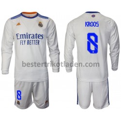 Fußballtrikot Real Madrid Kroos 8 Heim Trikot Home 2021-2022 Langarm für Kinder
