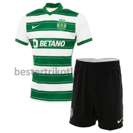 Fußballtrikot Sporting Lisbon Heim Trikot Home 2021-2022 für Kinder