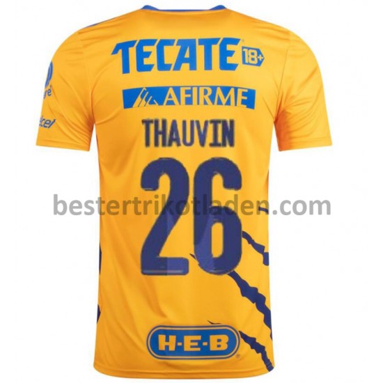 Fußballtrikot Tigres UANL Florian Thauvin 26 Heim Trikot Home 2021-2022 für Herren