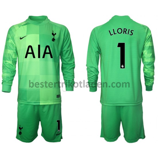 Fußballtrikot Tottenham Hotspur Hugo Lloris 1 Torwart Heim Trikot Home 2021-2022 Langarm für Kinder