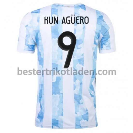 Fußballtrikot Argentinien Kun Agüero 9 Heim Trikot Home 2021 für Herren