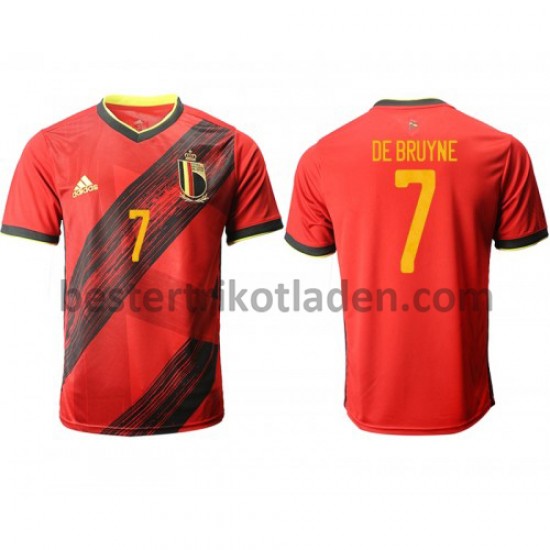 Fußballtrikot Belgien De Bruyne 7 Heim Trikot Home Euro 2020 für Herren