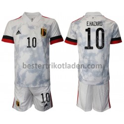Fußballtrikot Belgien Eden Hazard 10 Auswärts Trikot Away Euro 2020 für Kinder