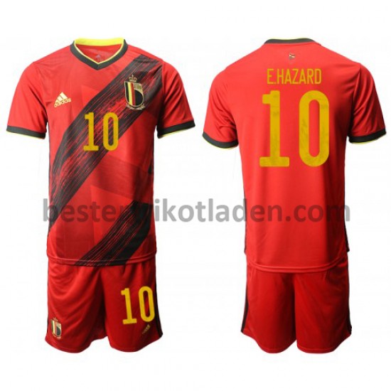 Fußballtrikot Belgien Eden Hazard 10 Heim Trikot Home Euro 2020 für Kinder