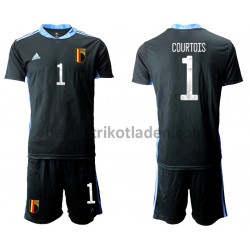 Fußballtrikot Belgien Torwart Thibaut Courtois 1 Heim Trikot Home Euro 2020 für Kinder