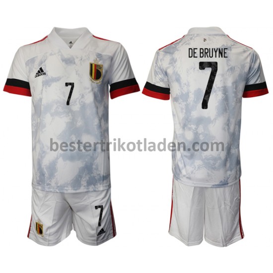 Fußballtrikot Belgien Kevin De Bruyne 7 Auswärts Trikot Away Euro 2020 für Kinder