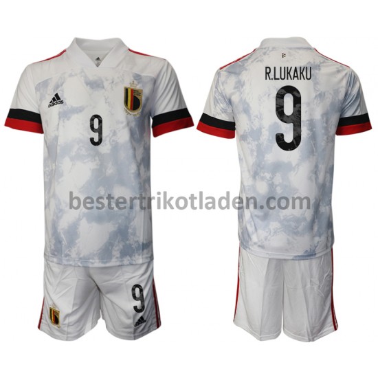 Fußballtrikot Belgien Romelu Lukaku 9 Auswärts Trikot Away Euro 2020 für Kinder
