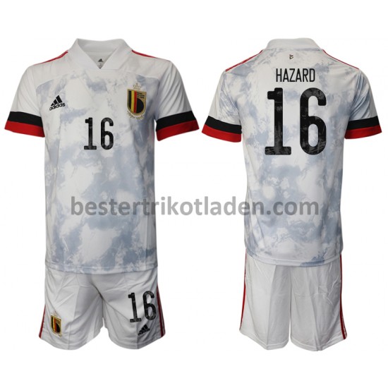 Fußballtrikot Belgien Thorgan Hazard 16 Auswärts Trikot Away Euro 2020 für Kinder