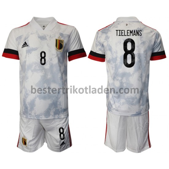 Fußballtrikot Belgien Youri Tielemans 8 Auswärts Trikot Away Euro 2020 für Kinder