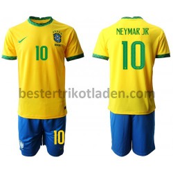 Fußballtrikot Brasilien Neymar JR 10 Heim Trikot Home 2020-2021 für Kinder