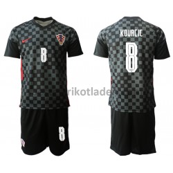 Fußballtrikot Kroatien Mateo Kovacic 8 Auswärts Trikot Away Euro 2020 für Kinder
