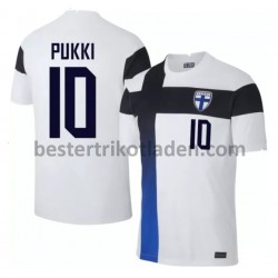 Fußballtrikot Finnland Teemu Pukki 10 Heim Trikot Home Euro 2020 für Herren