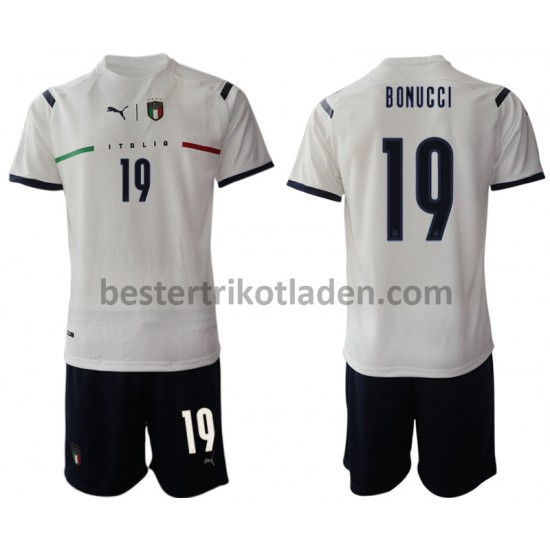 Fußballtrikot Italien Leonardo Bonucci 19 Auswärts Trikot Away 2021-2022 für Kinder