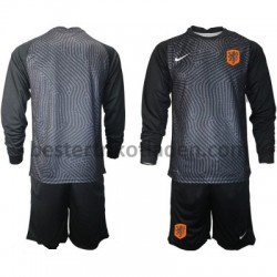 Fußballtrikot Niederlande Torwart Heim Trikot Home Euro 2020 Langarm für Kinder