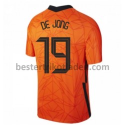 Fußballtrikot Niederlande Luuk de Jong 19 Heim Trikot Home Euro 2020 für Herren