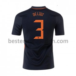 Fußballtrikot Niederlande MATTHIJS DE LIGT 3 Auswärts Trikot Away Euro 2020 für Herren