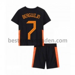 Fußballtrikot Niederlande Steven Bergwijn 7 Auswärts Trikot Away Euro 2020 für Kinder