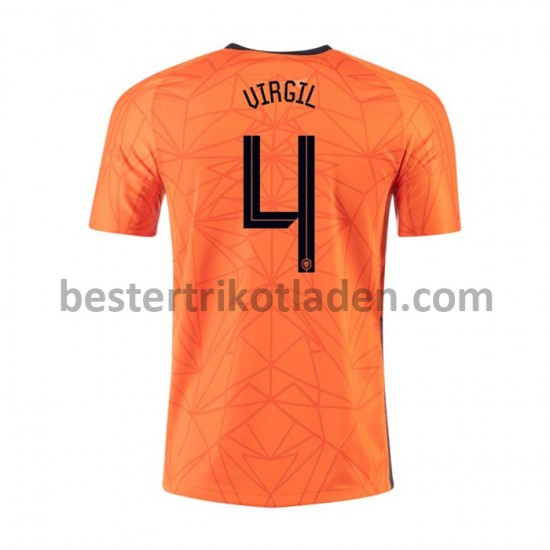 Fußballtrikot Niederlande VIRGIL 4 Heim Trikot Home Euro 2020 für Herren
