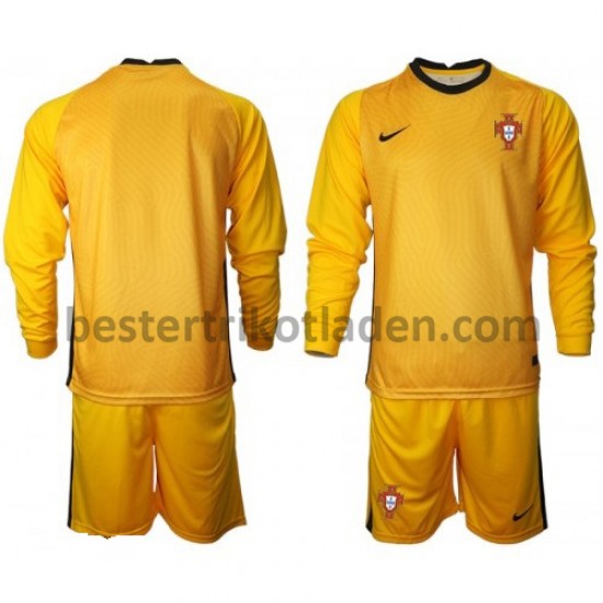 Fußballtrikot Portugal Torwart Auswärts Trikot Away Euro 2020 Langarm für Kinder