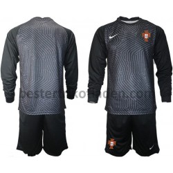 Fußballtrikot Portugal Torwart Heim Trikot Home Euro 2020 Langarm für Kinder