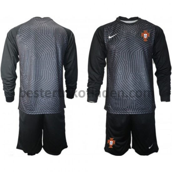 Fußballtrikot Portugal Torwart Heim Trikot Home Euro 2020 Langarm für Kinder