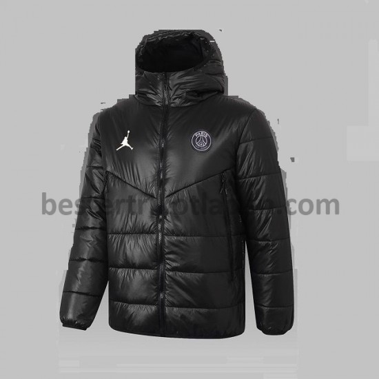 Paris SaintfürGermain Fußball Daunenjacke Schwarz für Herren