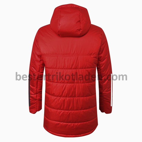 Sao Paulo Fußball Daunenjacke Rot für Herren