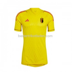 Fußballtrikot Belgien Torwart Auswärts Trikot Away WM 2022 Kurzarm für Herren