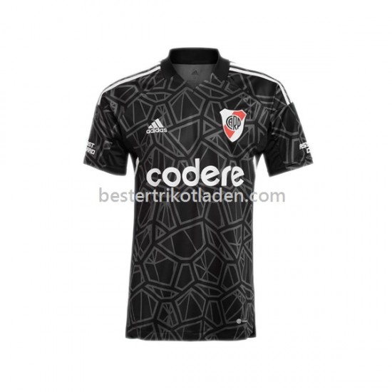 Fußballtrikot River Plate 2023 Torwart Heim Trikot Home Kurzarm für Herren
