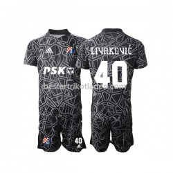 Fußballtrikot Dinamo Zagreb Livakovic 40 Torwart Heim Trikot Home 2022-2023 Kurzarm für Kinder