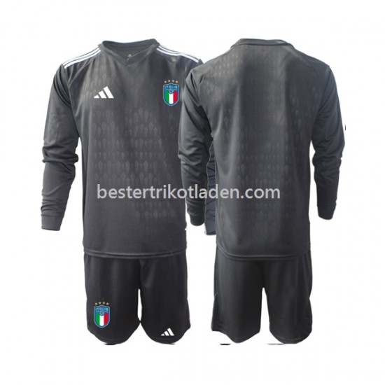 Fußballtrikot Italien 2023 Torwart Auswärts Trikot Away Langarm für Kinder