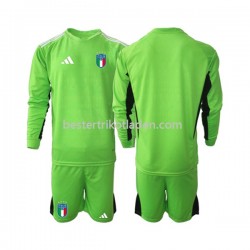 Fußballtrikot Italien 2023 Torwart Heim Trikot Home Langarm für Kinder